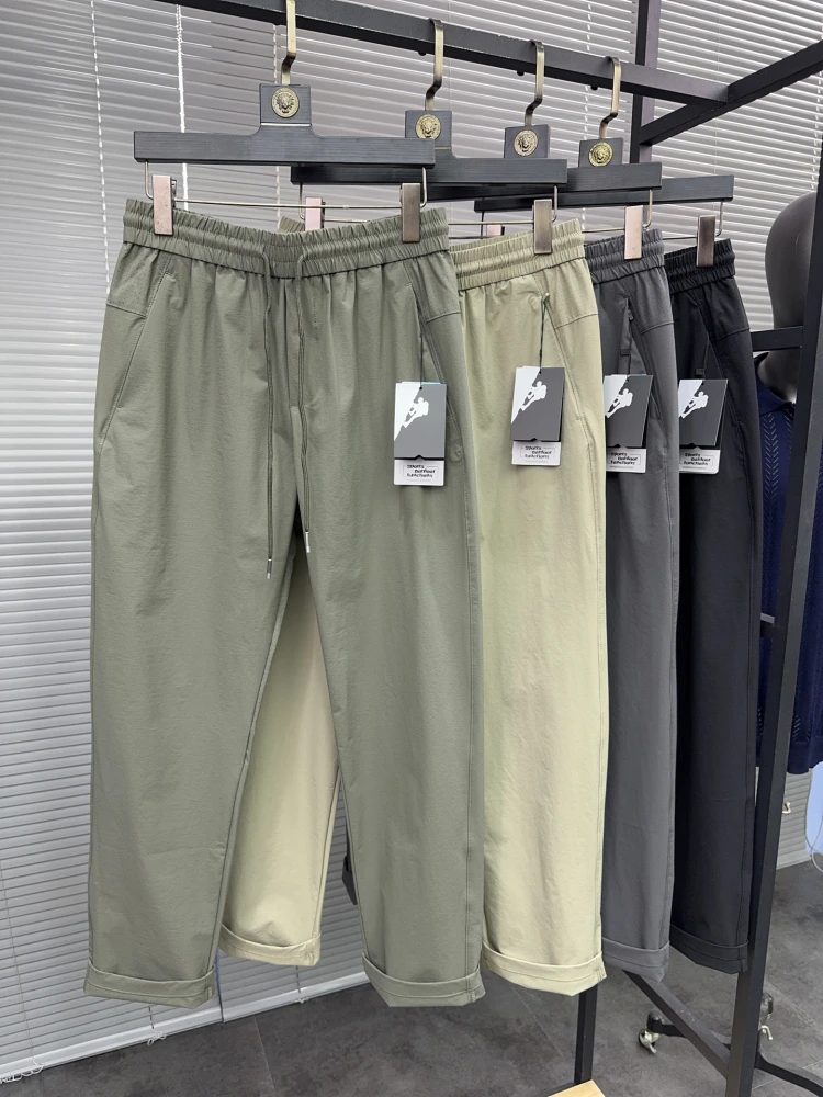 

Svip Di 600, мужские облегающие летние уличные повседневные брюки, дышащие, легкие, тихое, из ледяного шелка, дырокол, прохладное ощущение