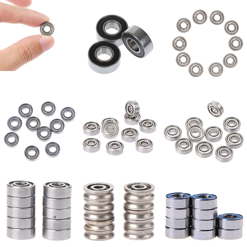 10PCS Mini Miniature Bearings MR63zz 694ZZ 686ZZ 623ZZ V623 MF63ZZ F693ZZ MR115zz MR115-2RS MR105-2RS  3D Printer Parts