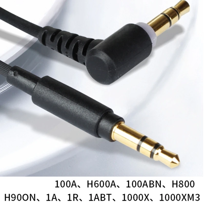 3.5mm Headphone Cable For SONY WH-1000XM3 1000XM4 Wireless Headsets Cord Gold Plated Connector Cable 150cm/59inch