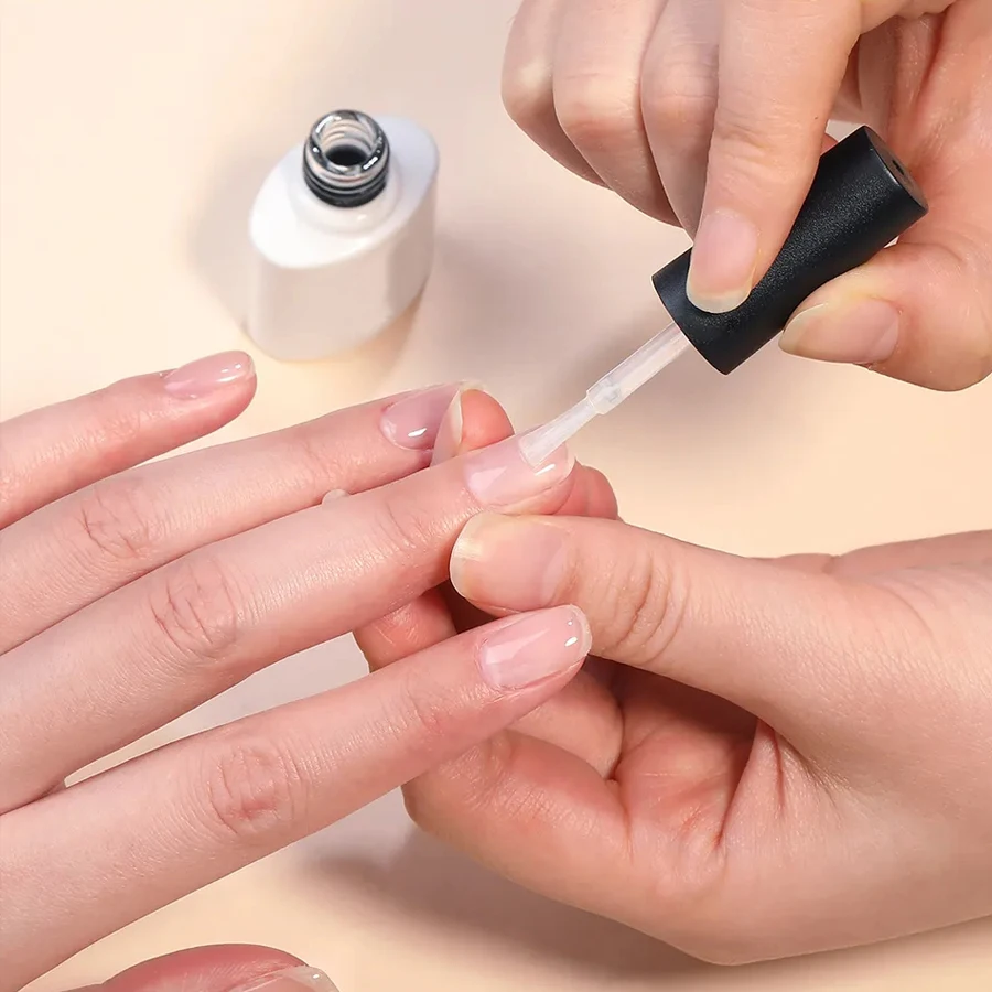 1/2pcs Base Coat Top Coat And Reinforcement For Nails,Long Lasting Clear Rubber Coat LED UV Strengthen Nails High Top Finish Gel
