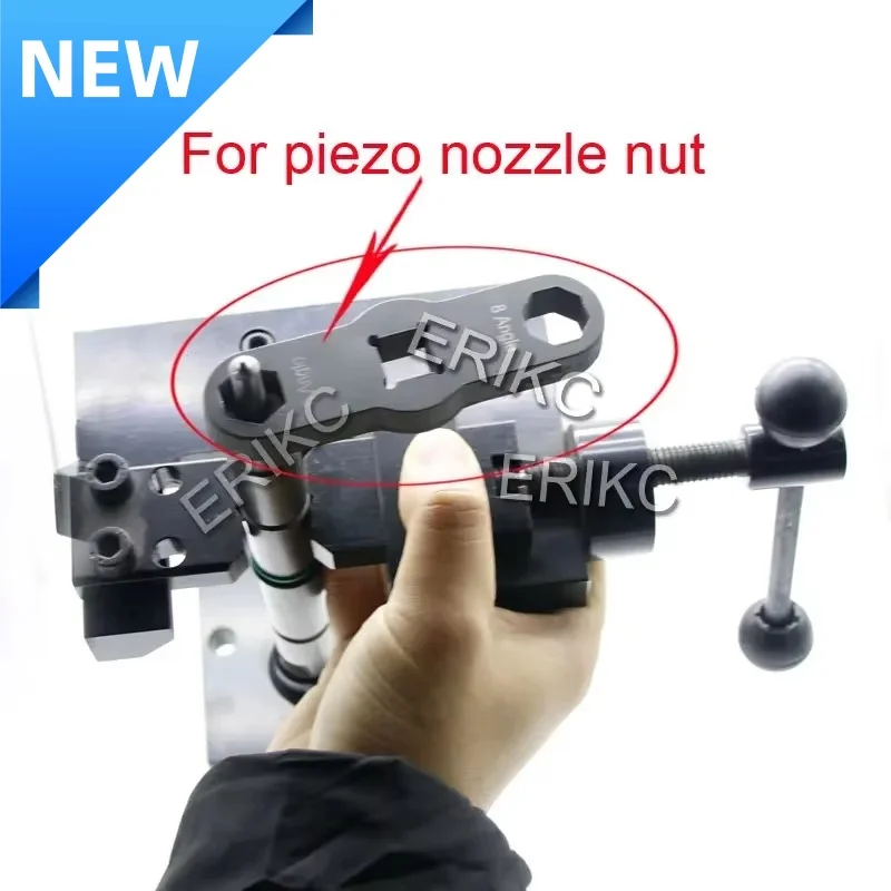 

ERIKC 8 and 6 Angles Diesel Fuel Injector Disassemble Removal Nozzle Cap Tool E1023510 Common Rail Repair Tool for BOSH Piezo