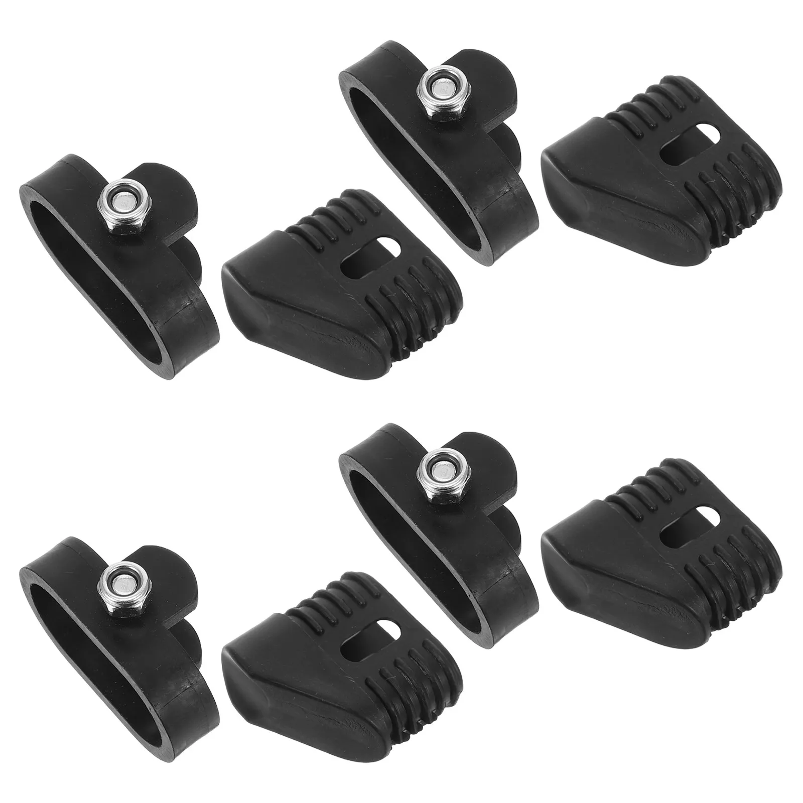 2Set Recliner Assembly Clip Folding Chair Connector Black Heavy Duty Repair Parts Replacement Outdoor Furniture Feet Protector