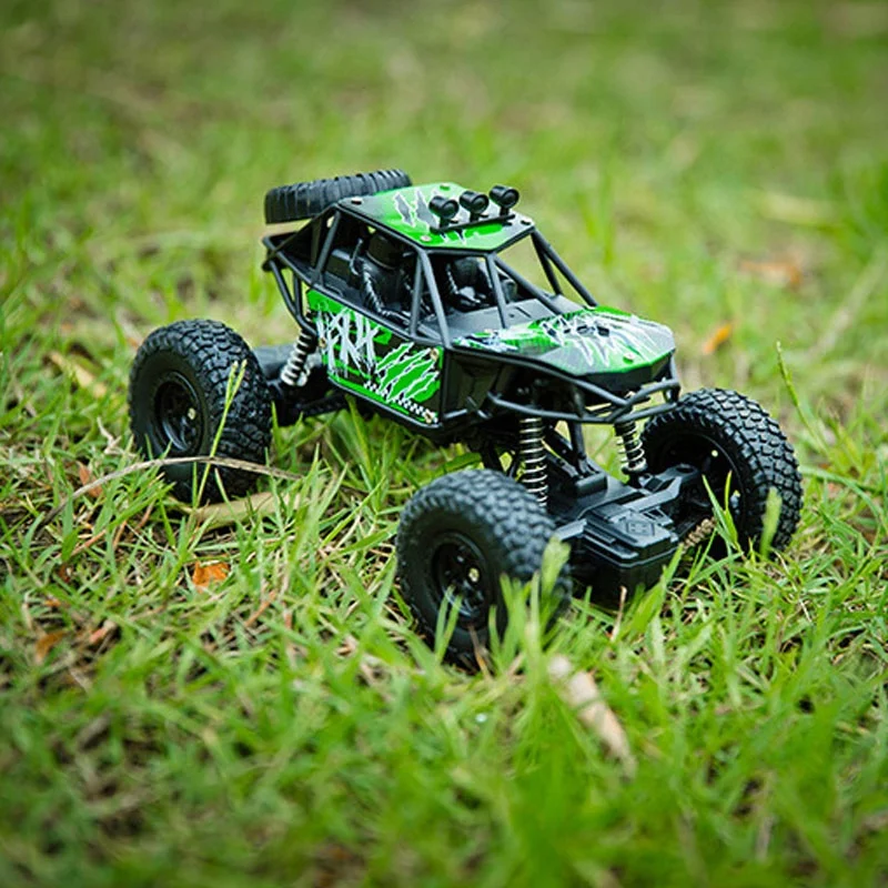 2,4 G ferngesteuertes Geländewagen, leistungsstarkes Motorsimulationsmodell für Strand und Berg, jedes Gelände, kleines RC-Auto