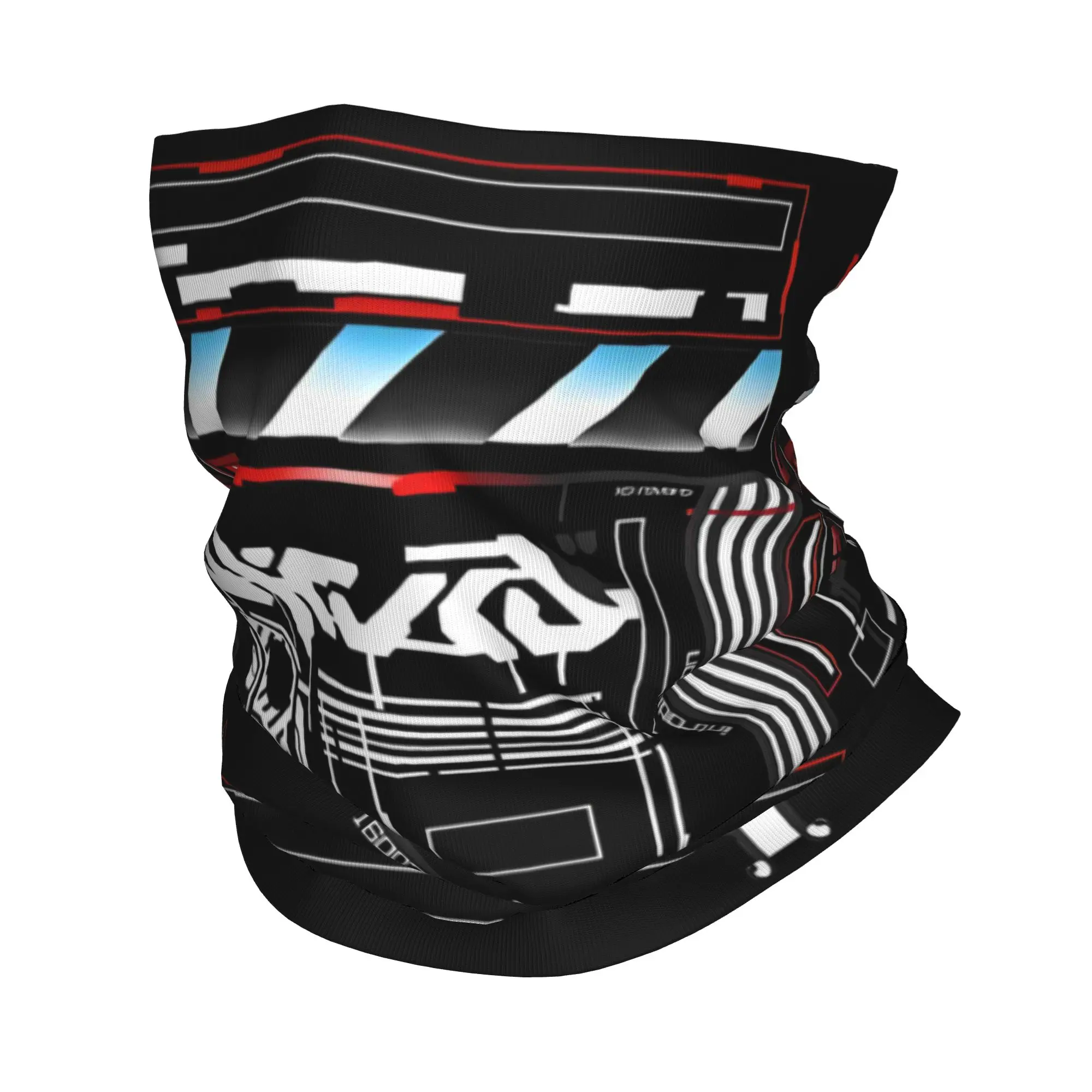 

Custom Crystalize Techwear Technology Neck Gaiter Men Women UV Face Shield Winter Science Fiction Bandana Scarf for Ski