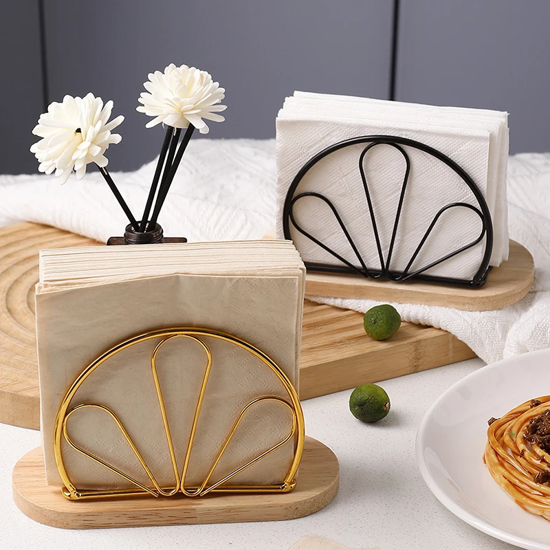 

Desktop Paper Dispenser With Wood Base Napkin Holder Countertop Napkin Organizer For Restaurants Cocktail Cookouts Bar Decor