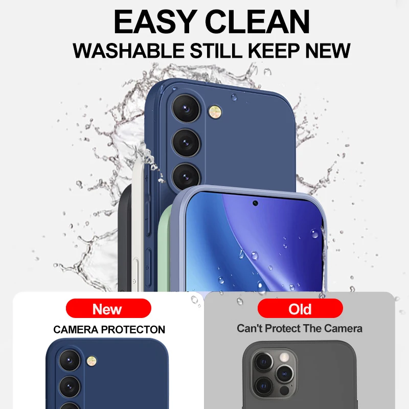 حافظة لهاتف سامسونج جالاكسي S23 S 23 S22 Ultra S24 FE S25 + غطاء ناعم