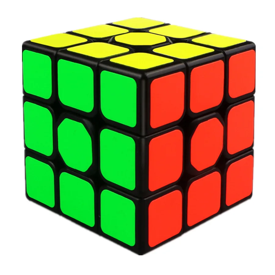 

QiYi QiHang 3x3x3 Magic Cube Professional 3x3 Black Sticker Cubo Magico Speed Puzzle Children's Toys Games Gift