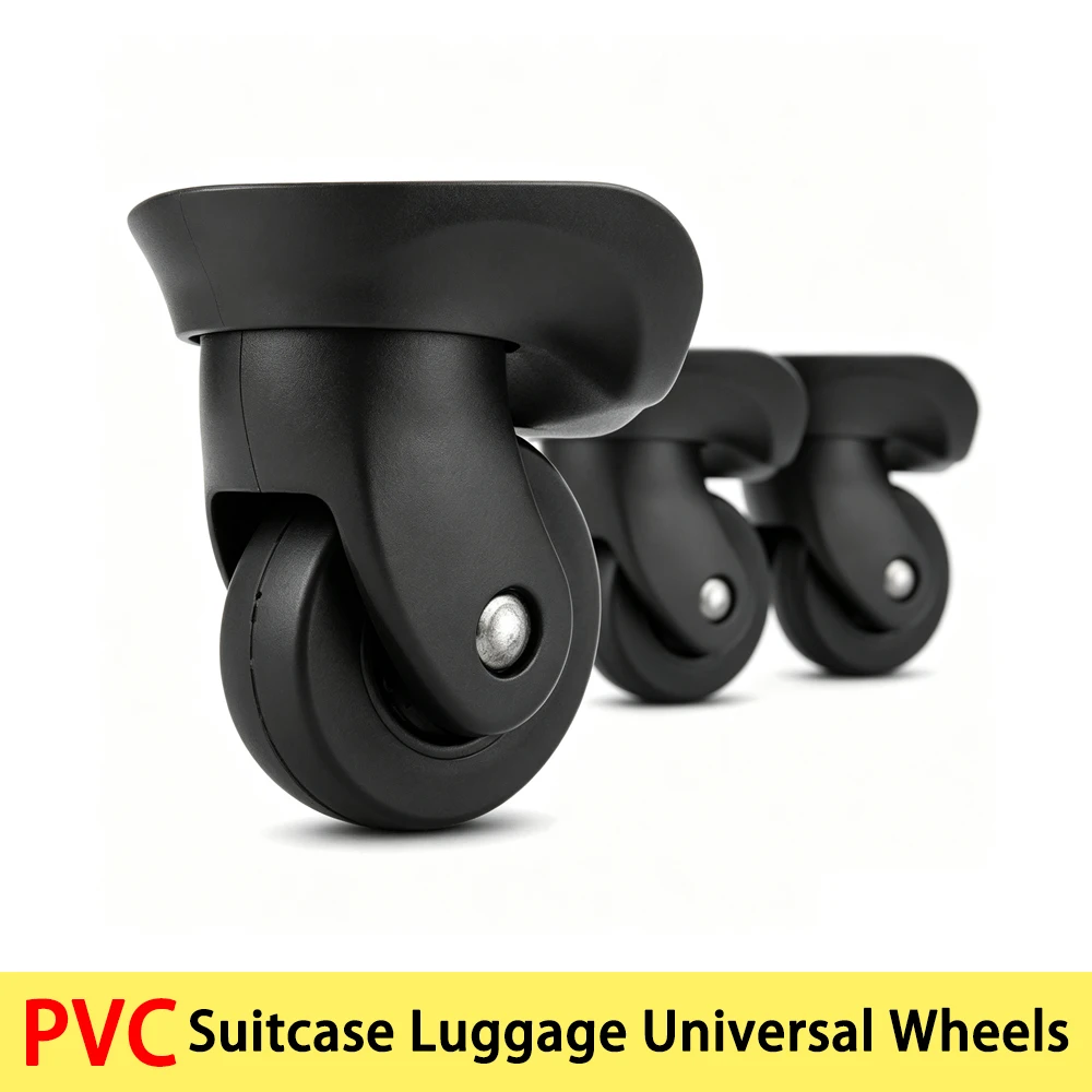 2-4Pcs Suitcase Luggage Universal Wheels Spinner Caster Silent Replacement Trolley Accessories Black/White/Yellow/Rose Red