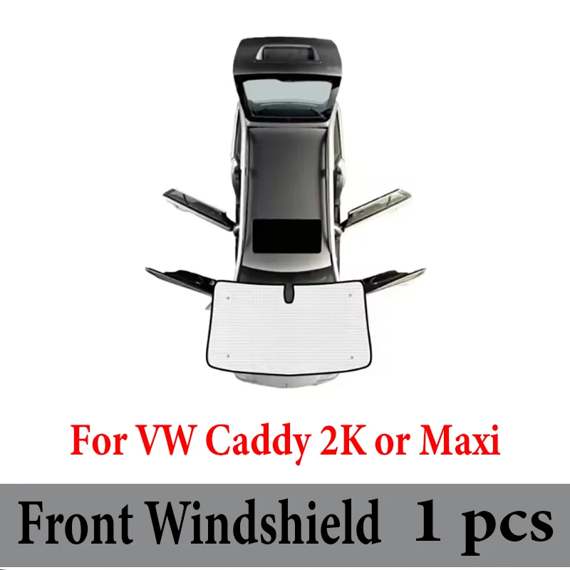 Auto Vizier Voor VW Volkswagen Caddy 2K Maxi 2004 ~ 2019 Anti-Uv Volledige Dekking Zonnescherm Venster zonnescherm Cover Bescherming Boord