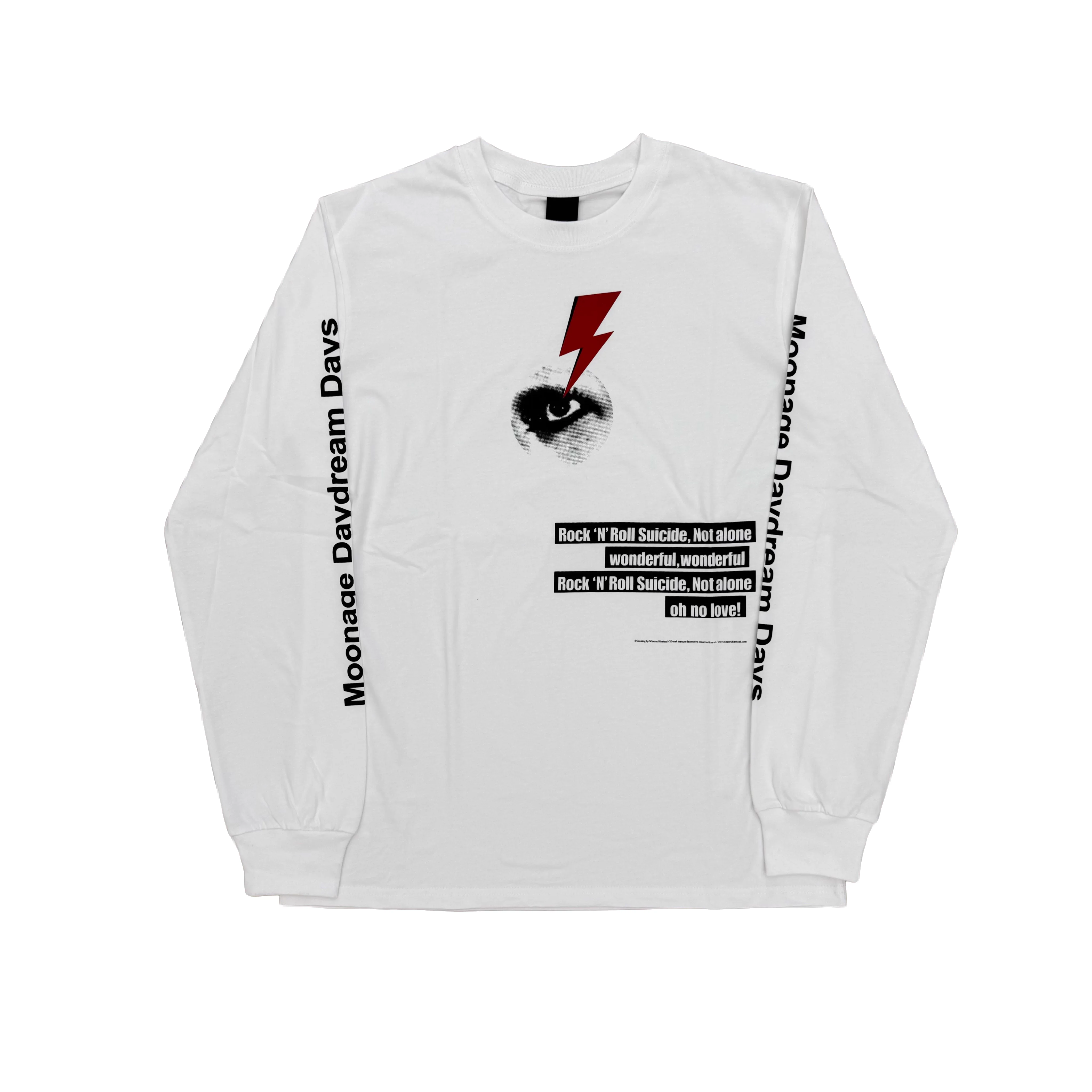 New Men Number Nine David bowie poem T Shirts T-Shirt Long sleeves Hip Hop Skateboard Street Cotton T-Shirts Tee Top E170