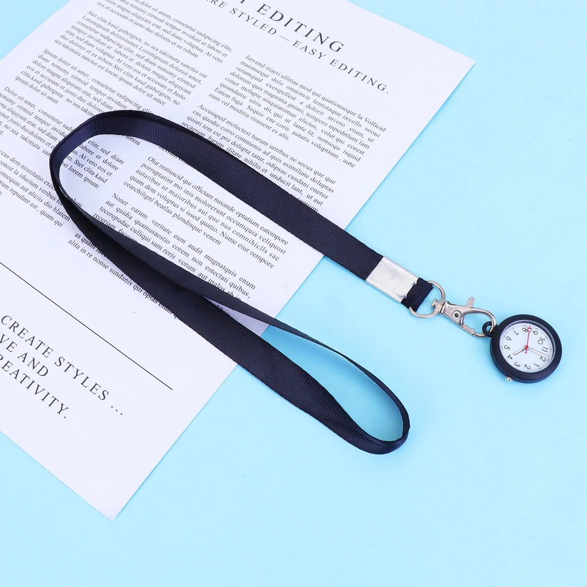 

Nurse Pocket Watch Alloy Durable Hanging Simple Medical Nurse Watch Clear Number Portable Timekeeping Perfect Gift