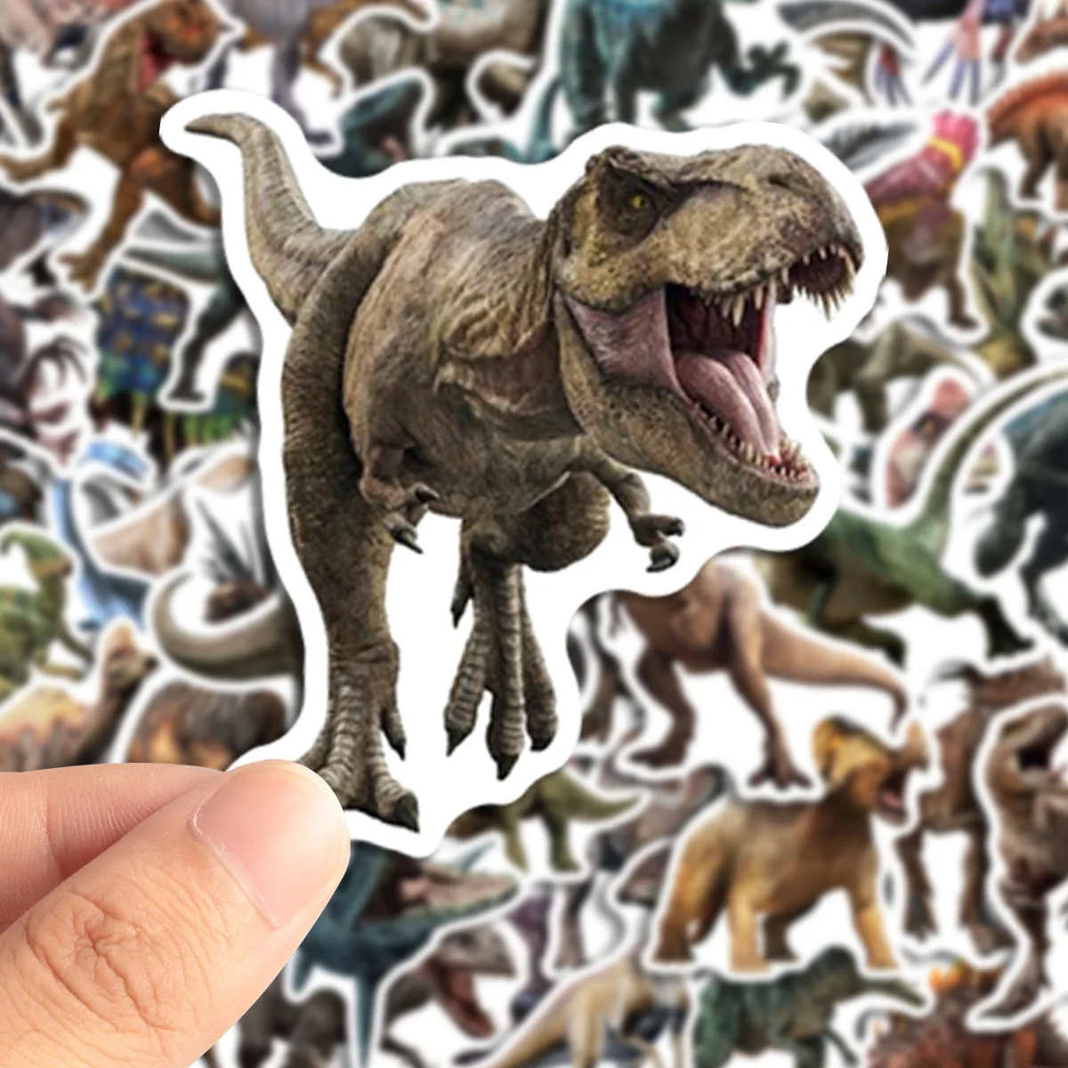 50Pcs Jurassic Dinosaur Stickers For DIY Laptop Phone Suitcase Notebook Ancient Animal Sticker Graffiti Decals