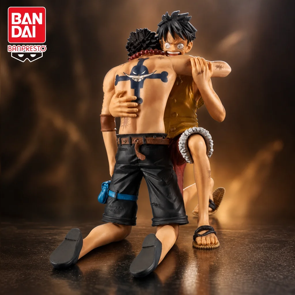 

in stock BANDAI Original BANPRESTO ONE PIECE Luffy ACE DRAMATIC SHOWCASE action figure Model Doll Brand New Boxed Garage Model