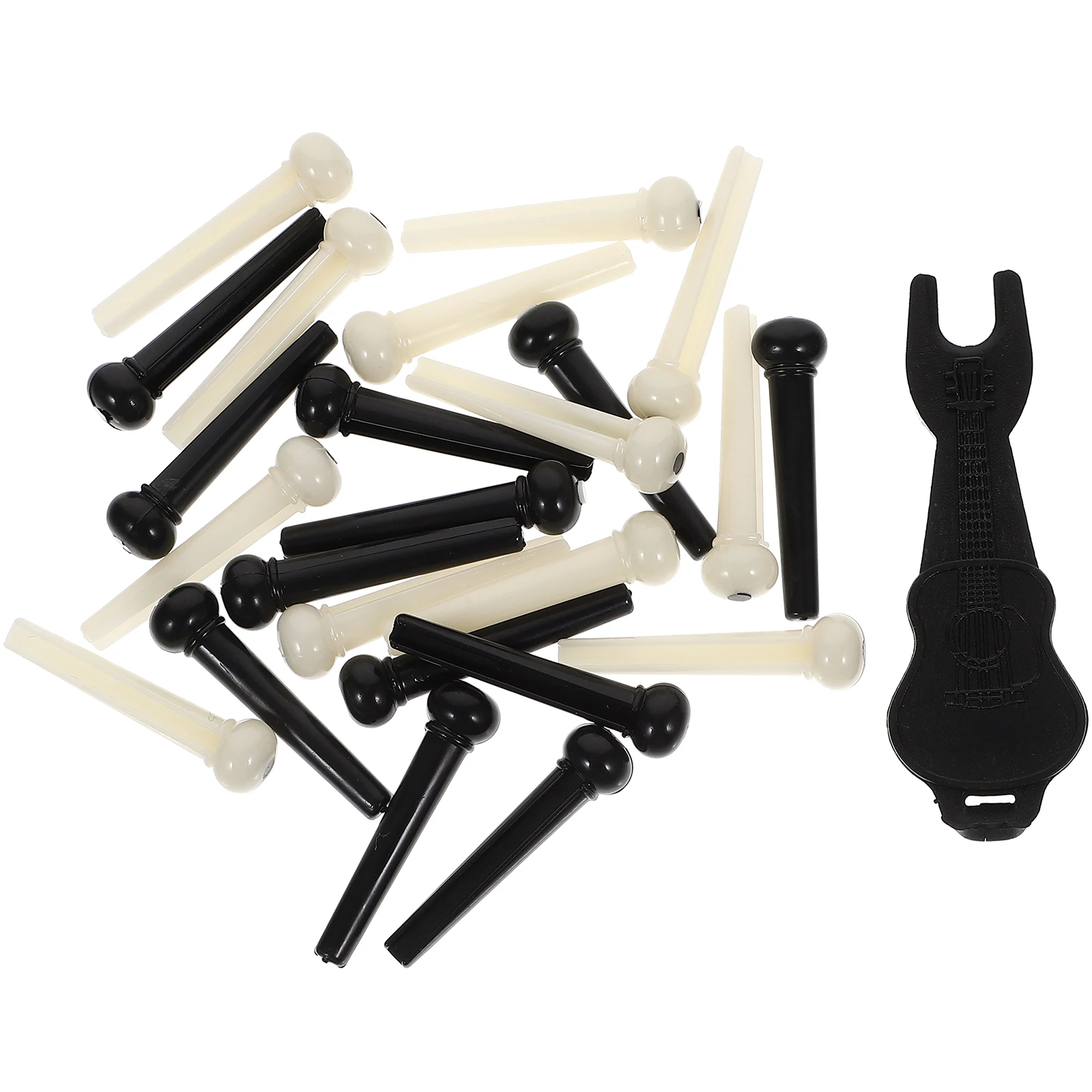 

1 set Guitar String Pegs Set Acoustic Bridge Pins Tail Nails Plastic Beginner Player Durable Practical Easy Use
