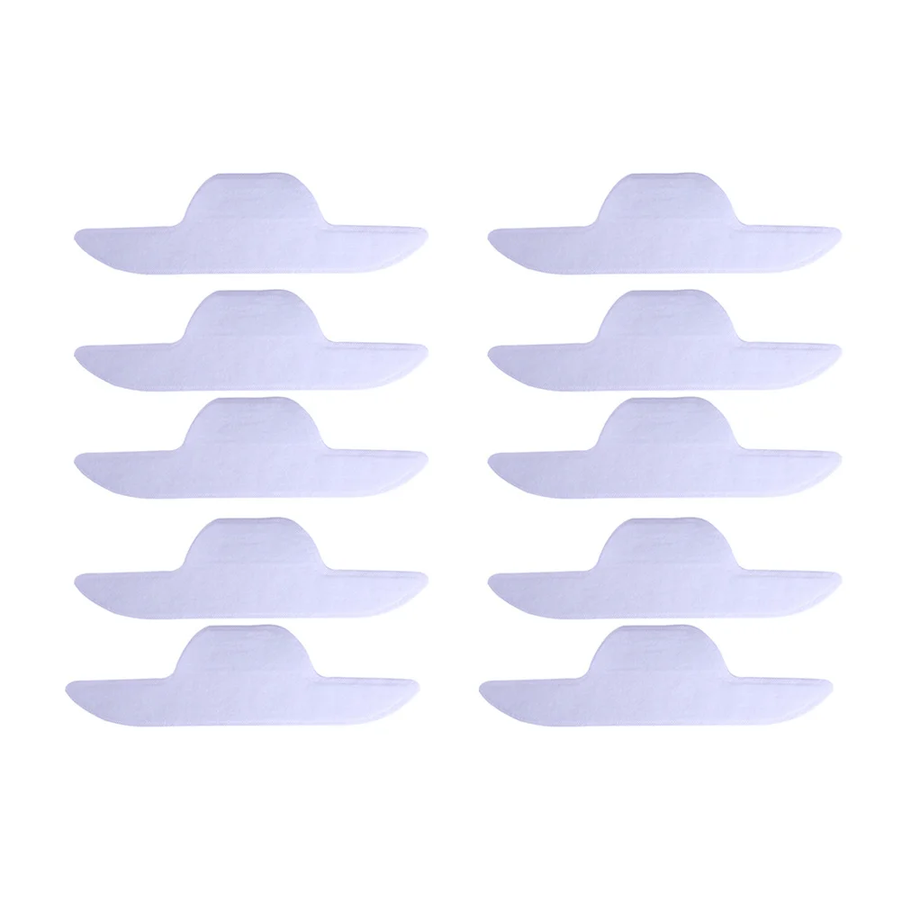 

10Pcs Disposable Collar Sweat Pads Neck Sweat Absorbing Self-Adhesive Breathable Skin-Friendly Secure Fit for Workout Daily Use