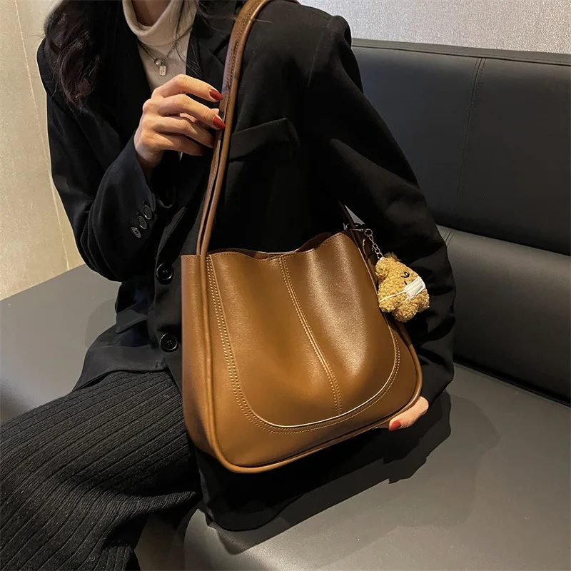 High-End Texture Large Capaci Bag 2024 Autumn and Winter New Women's Bag Fashion Commuter Shoulder Bag Handbags for Women СумкаH