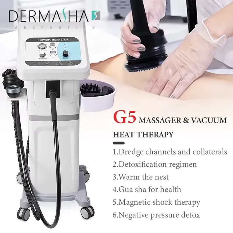 Dermasha Professional G5 Metal Massage Device Body Cellulite Device Weight Loss Vibrator