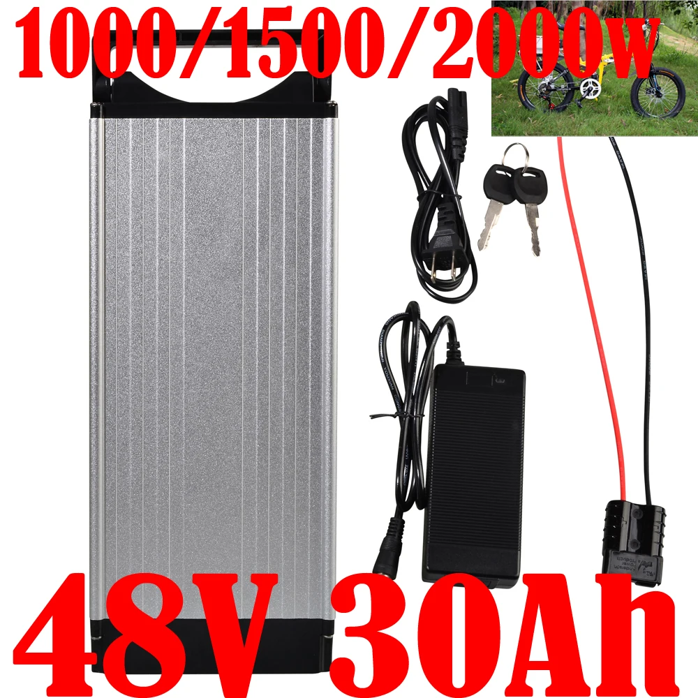 

48V E-bike Lithium Battery 48V 30Ah 25Ah 20Ah 18Ah 15Ah Electric Bicycle Battery For 48V 750W 1000W 1500W 2000W Rear/Front Motor