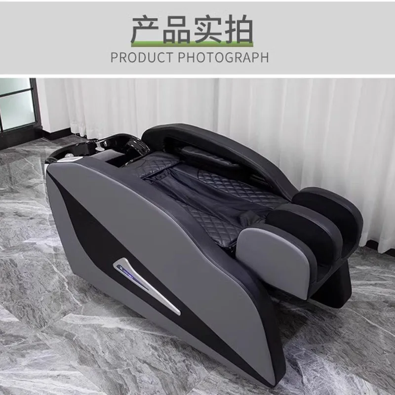 Styling Chair for Salon Portable Japanese Water Jet Hair Spa Shampoo Wash Bowl Sink Complete Beauty Washbasin Chinese Reclining