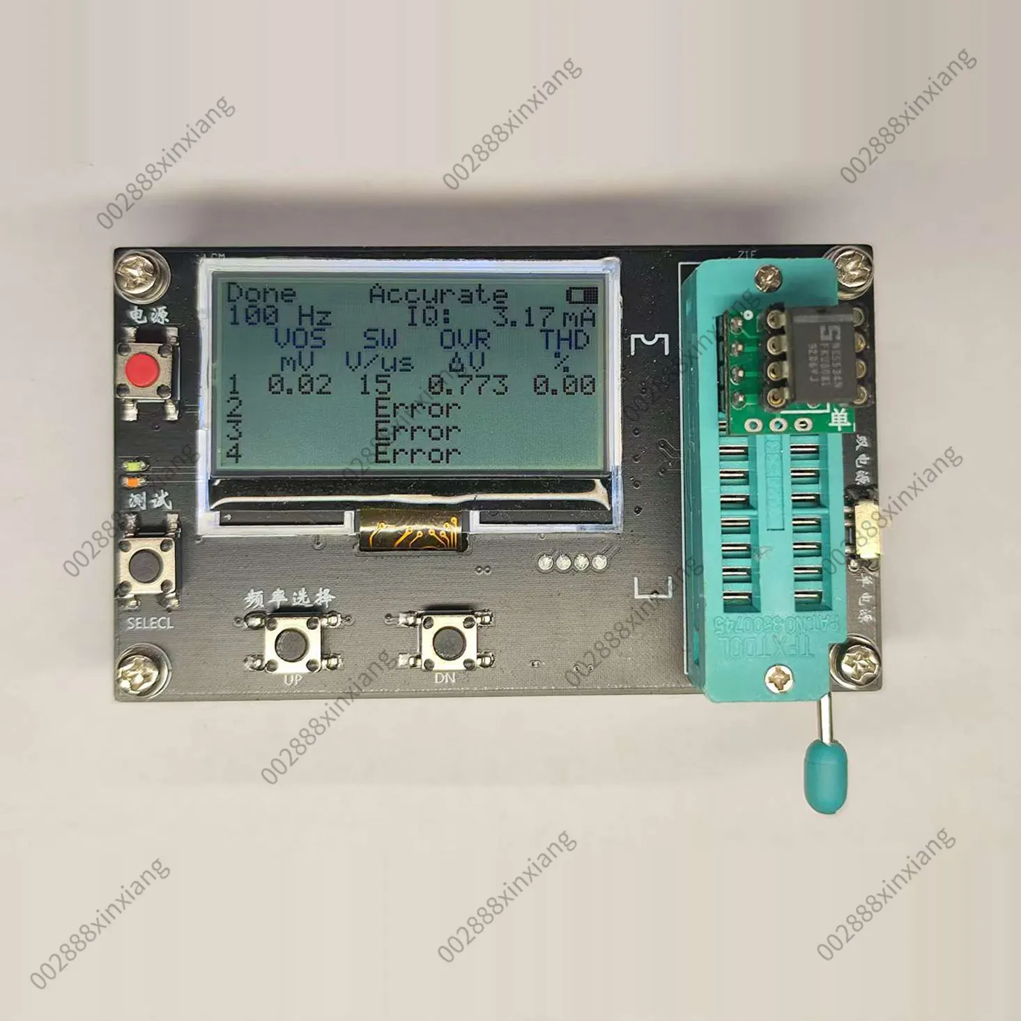 Operational Amplifier Tester/detector, Universal for 1~4 Operational Amplifiers