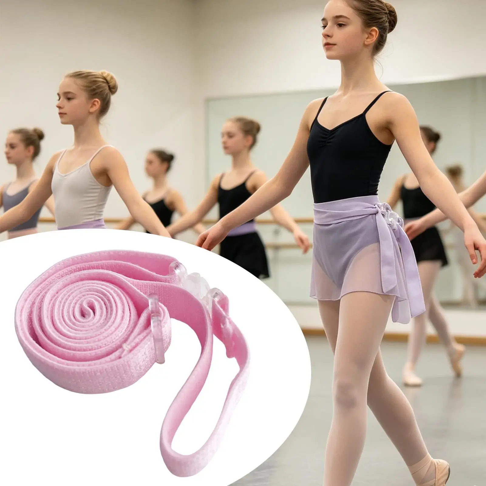 Ballet Dance Solid Color Belt Grading Belt Adjustable Art Exam Competition Breathable Belt Elastic Suitable For Exams