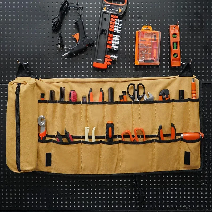 Multi-Purpose Tool Bag High Quality Professional Multi Pocket Hardware Tools Pouch Roll UP Portable Small Tools Organizer Bag