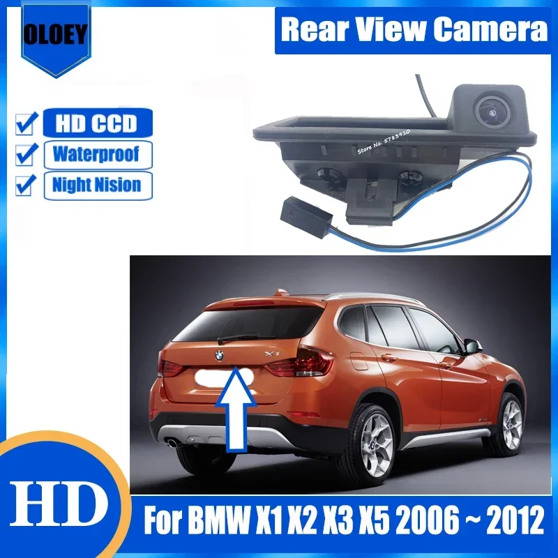 HD rear view camera For BMW X1 X2 X3 X5 2006 ~ 2012 Backup Parking Reversing Camera