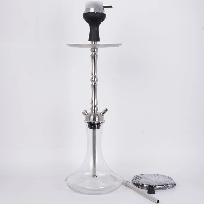 Classic Slim Ball Hookah Shisha Set Stainless Steel Cachimba Shisha Narguile Completo Glass Bottle Base With Single Hose