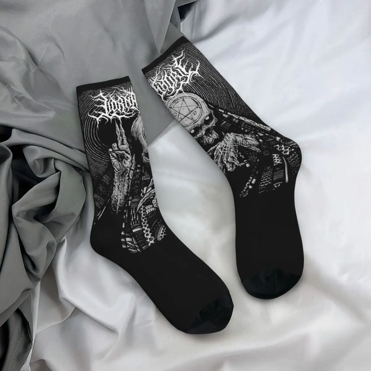 Herbst Winter Mode Unisex Lorna Shore Deathcore Schädel Socken atmungsaktive Skateboard Socken