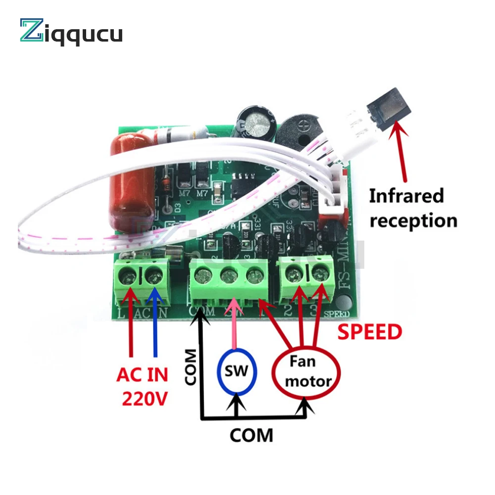 Universal Fan Remote Control Modification Board Mini Fan Circuit Board Control Motherboard Electric Fan Control Circuit Board