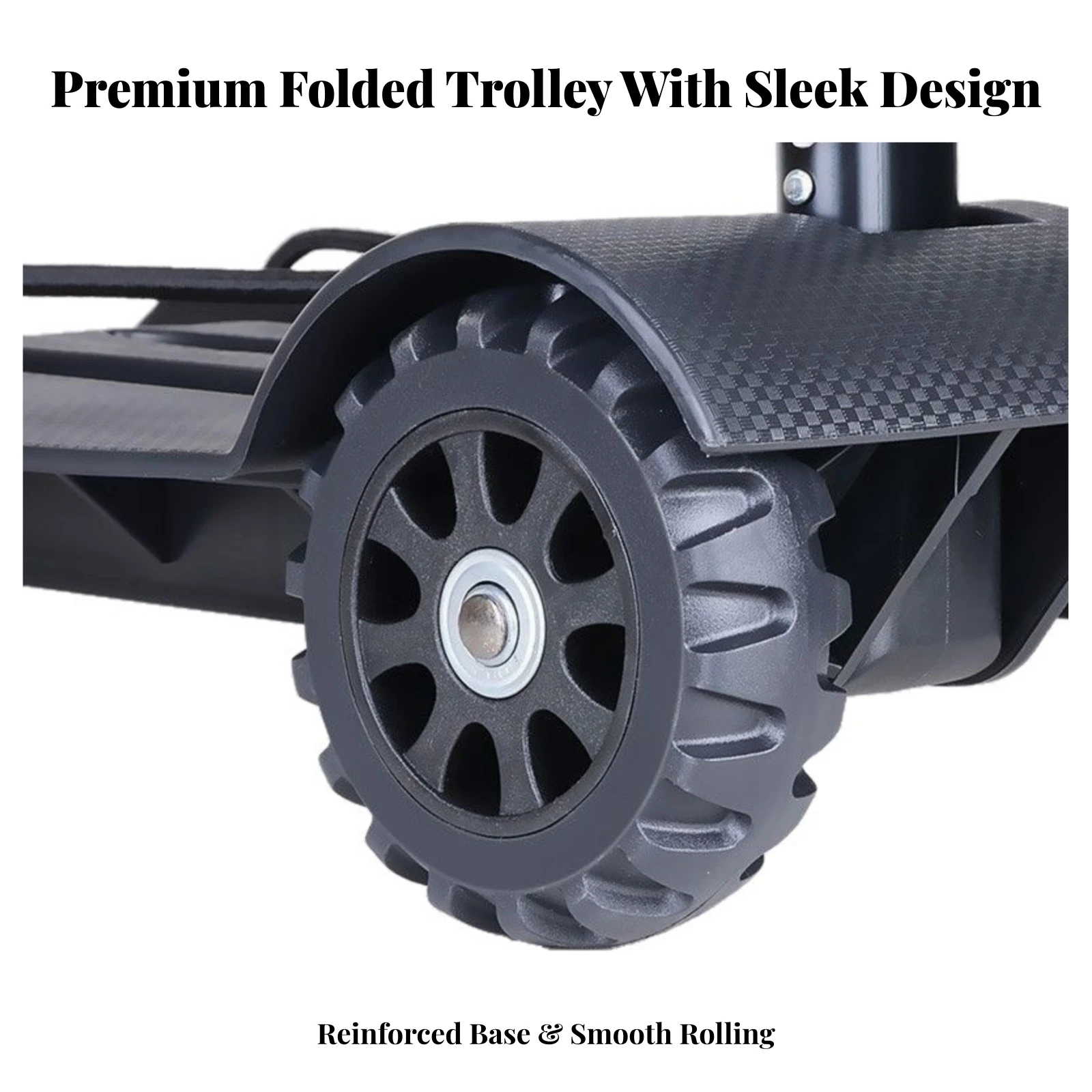 Folding Hand Truck with 4 Wheels Compact Small Folding Hand Truck Foldable Trolley with Wheels Portable Four-Wheel Utility Cart