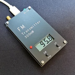 Trasmettitore FM 0.5W display a LED digitale frequenza Audio Stereo per Campus Radio DSP stazione di trasmissione Radio amplificatore di prosciutto RF