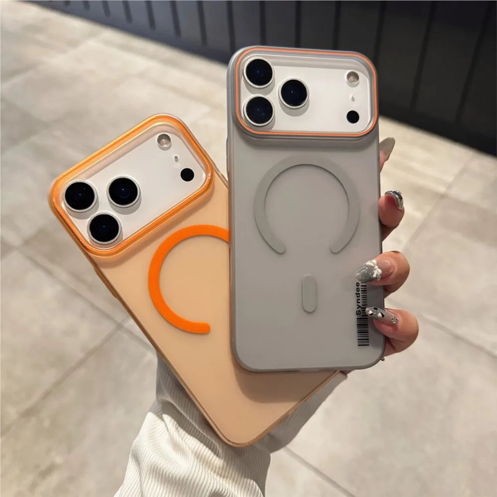 2025 / Casing Resmi Matte Transparan Untuk Magsafe Untuk iPhone17 17 Air 17pro 17 Pro Max Penutup PC Keras Magnetik