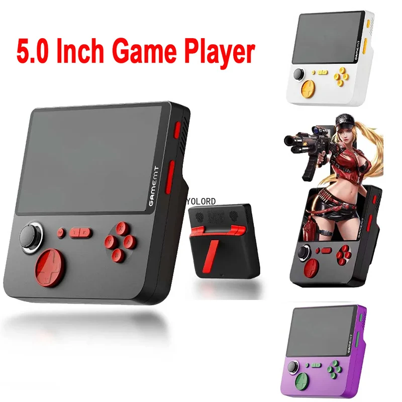 

Handheld Video Game Console 6000mAh Power Bank 5-inch IPS Screen 22W Arcade Classic Gaming Consoles with Retro Games Machine