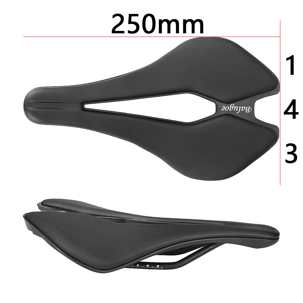 BALUGOE Bicycle Saddle 7*7mm Circular Rail MTB Road Racing Bike Seat for Mens Womens comfortable Saddle 143-250mm Bicycle parts