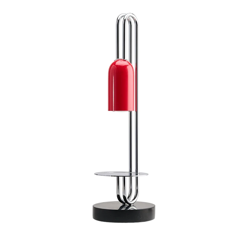 

Modern simple aromatherapy melting wax lamp red belongs to the bracket design sense Yadan style table lamp