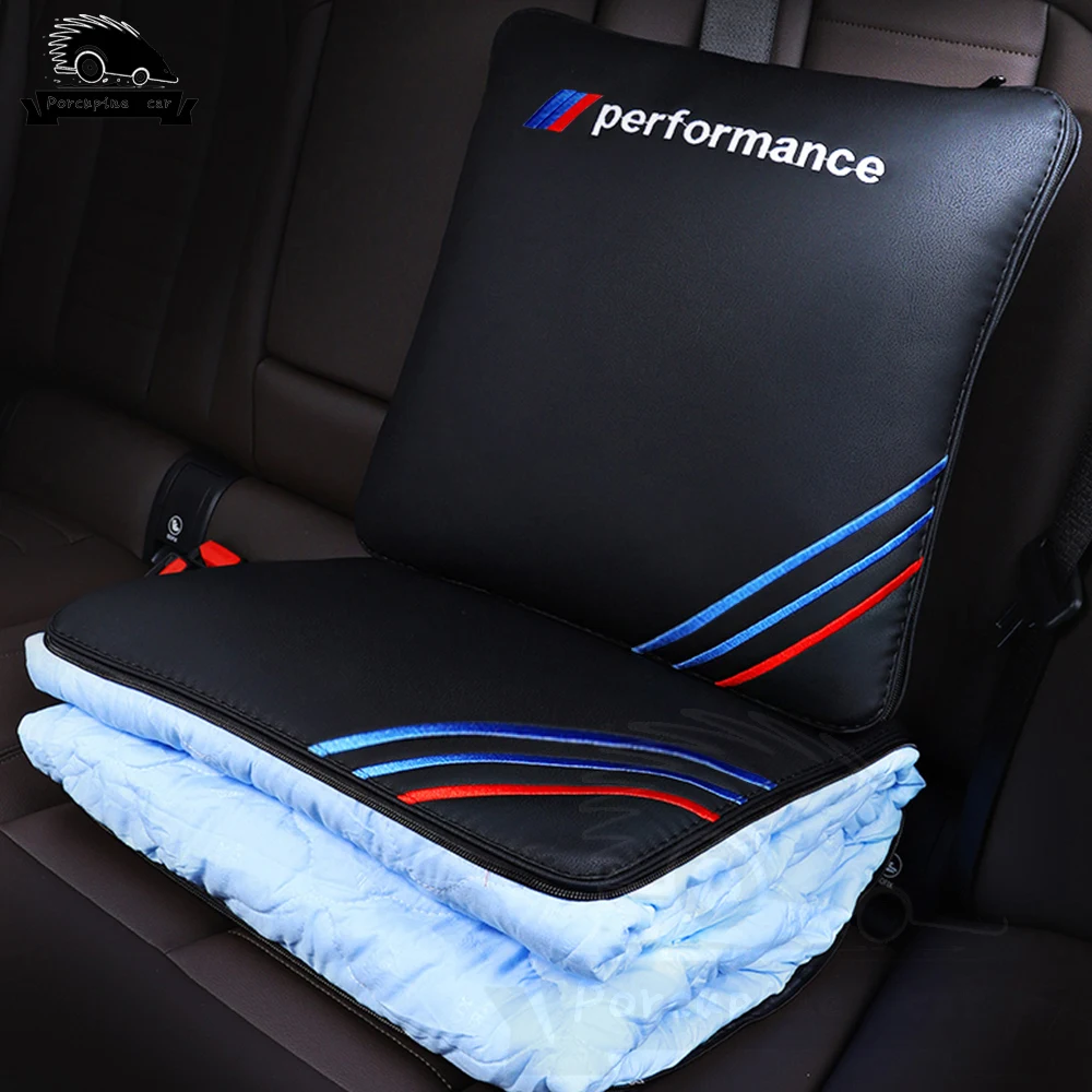 Car leather pillow headrest lumbar cushion quilt For BMW 1 3 5 7 X1 X2 X3 X4 X5 X6 E90 F30 F10 M3 M4 45e G05 G20 G30 G21 f40 f80