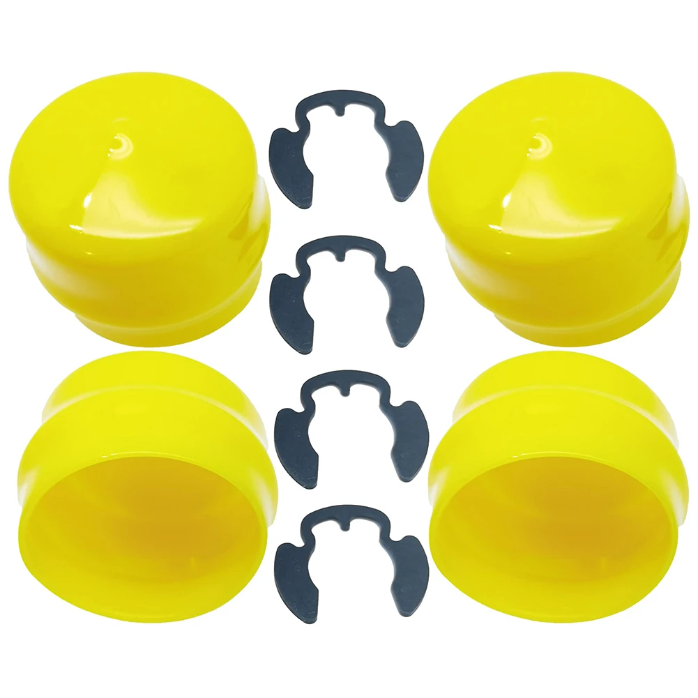 4 Axle Cap Bearing Covers with Snap Rings M143338 Designed For for Lawn Equipment Including L107 L110 L111 LX266