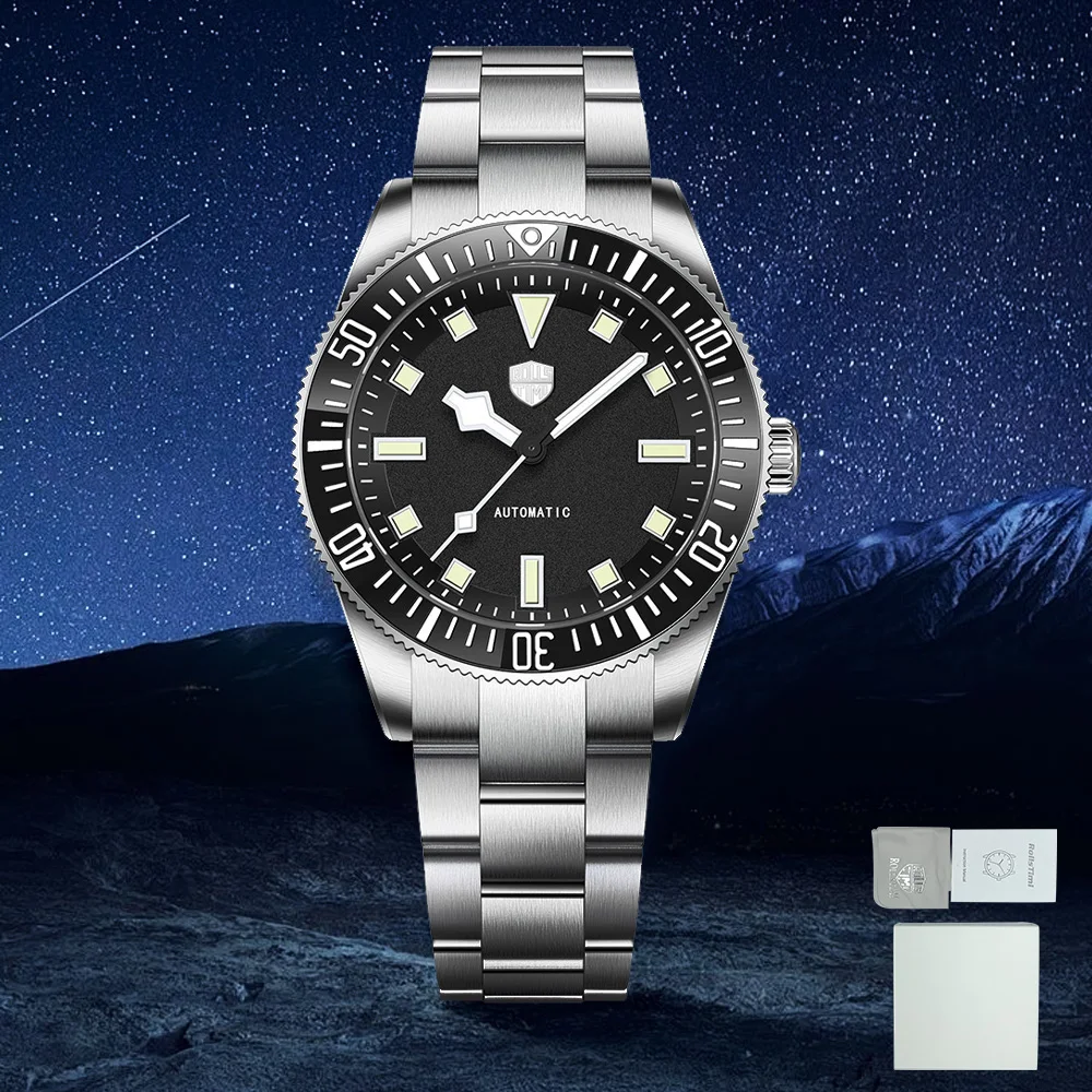 

2025 new Rollstimi men's watches luxury men's mechanical watches automatic watches top fashion Sapphire luminous stainless steel