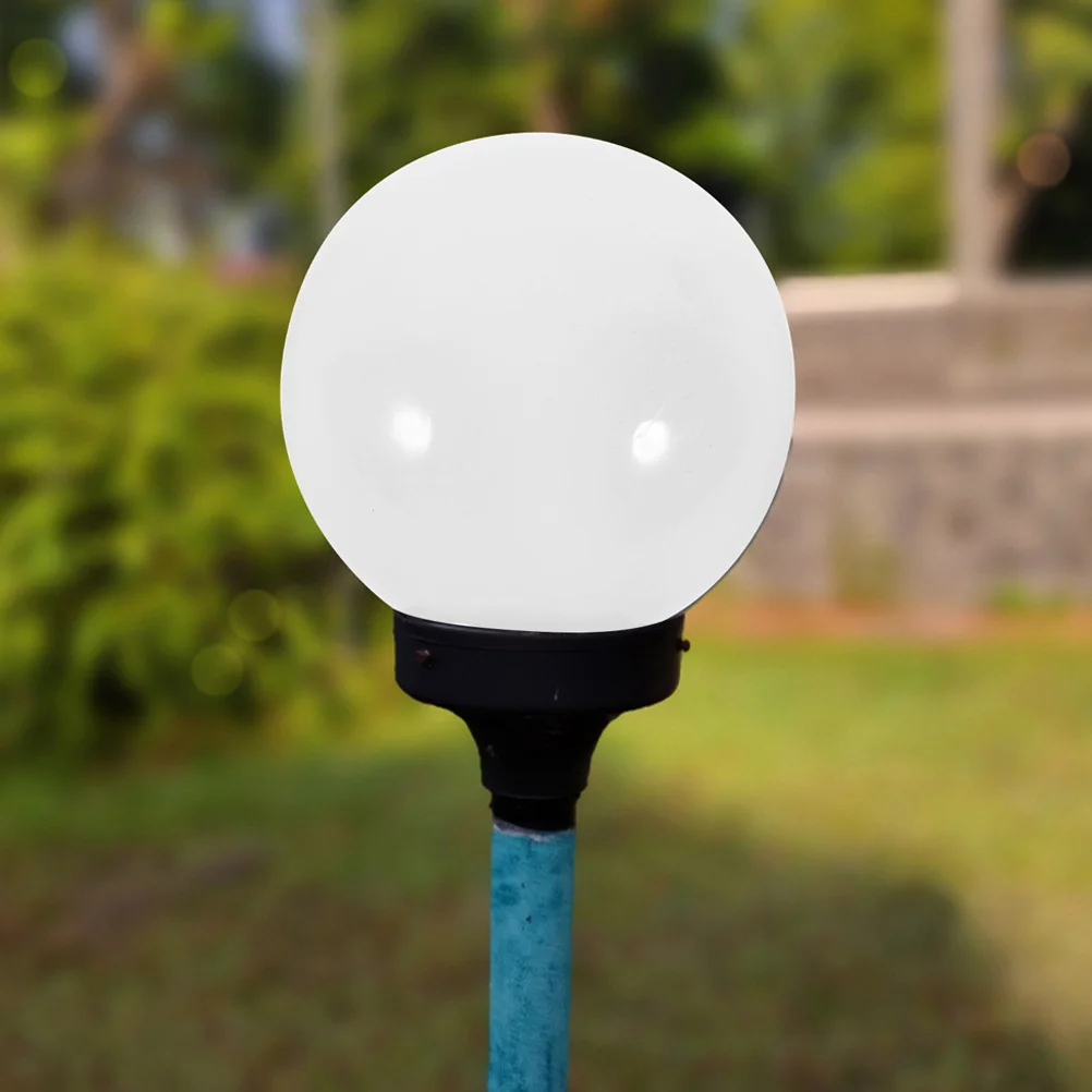 

2pcs Ball Shaped Lamp Shade Acrylic Waterproof Globe Light Cover For Outdoor Garden Street Lamp Fixture Replacement Spherical