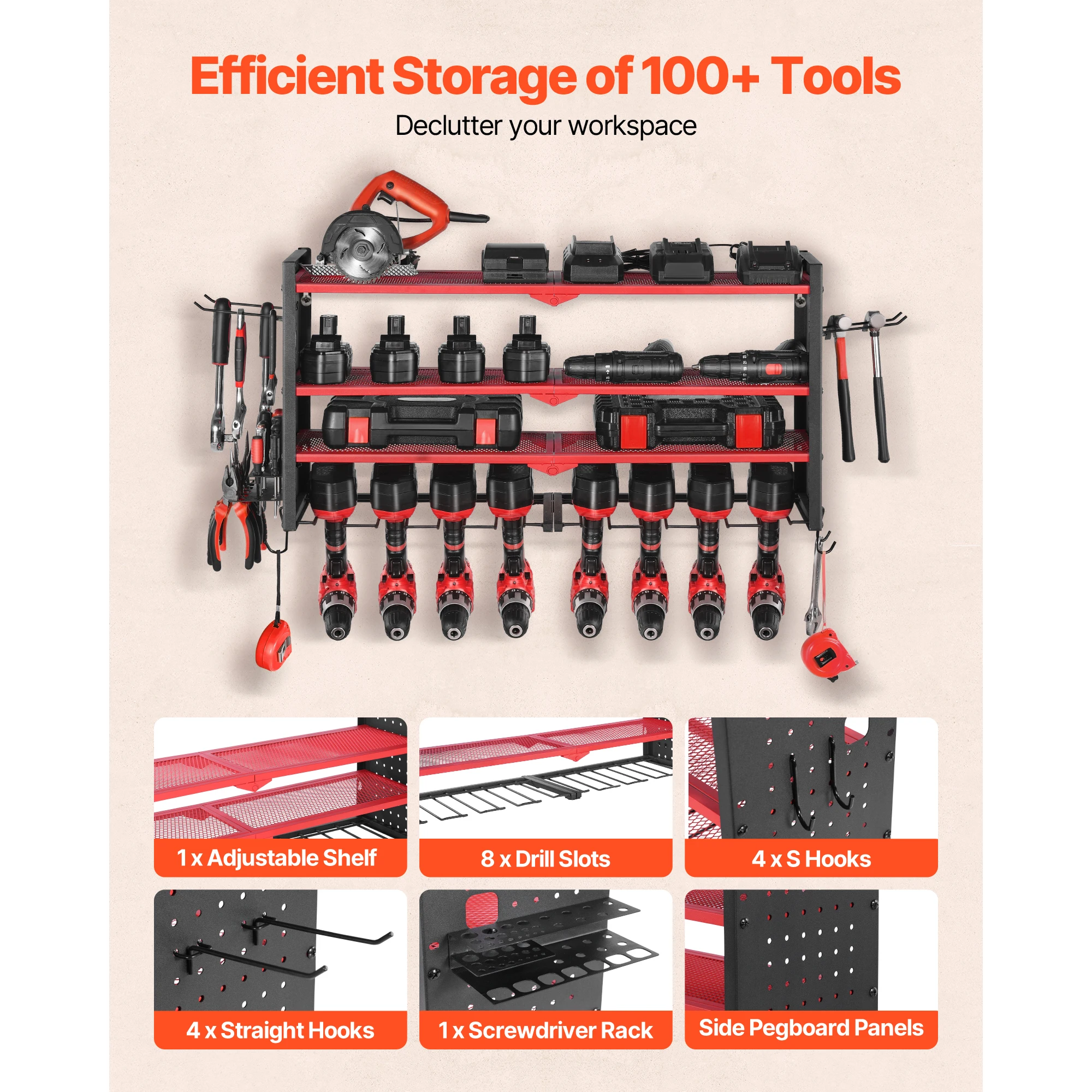 SucceBuy 4-laags handgereedsch - Power Tools In Workshop recensie en prijs