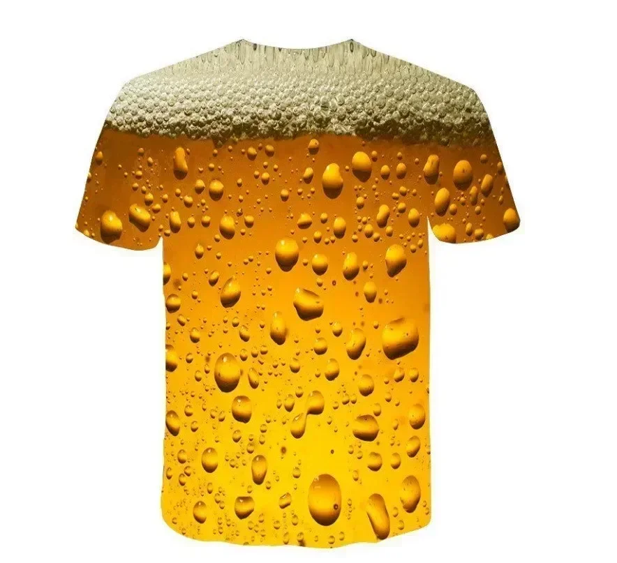 New Comfortable  Man's T-Shirt Its Beer Time 3D  Prints Hipster  Tshirts  Summer Funny  Personalized Top Wholesale Discount