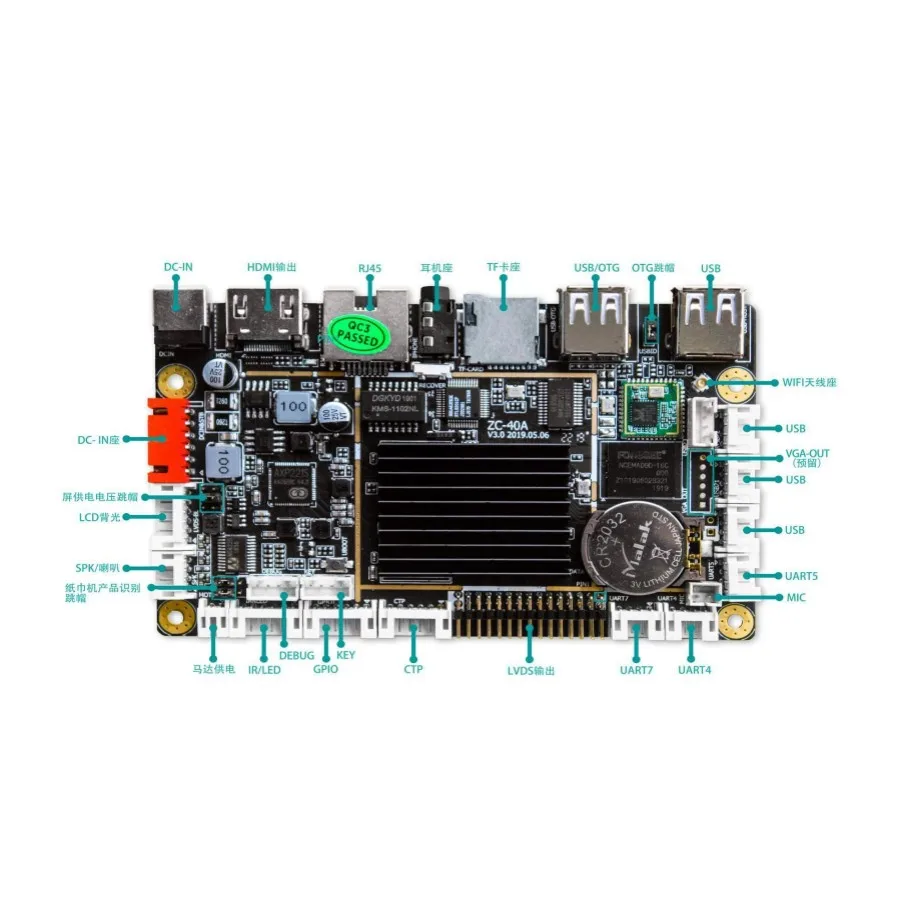 

Android Board 4-core 30pin Controller Driver Board with USB/LVDS/H DMI Interface