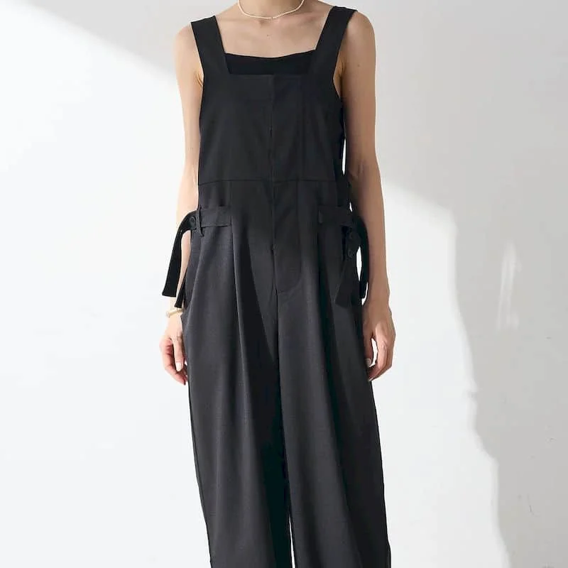 Tute da donna Abbigliamento da lavoro Senza maniche Solido Versatile Allentato Casual Completo intero Tute da donna Tute vintage da donna