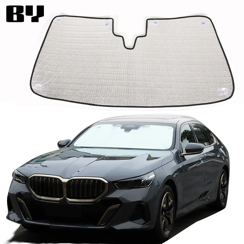 For BMW 5 Series G60 2024 Car Windshield Sunshade Reflective Sunshade Car Interior Protective Sunshade Accessories