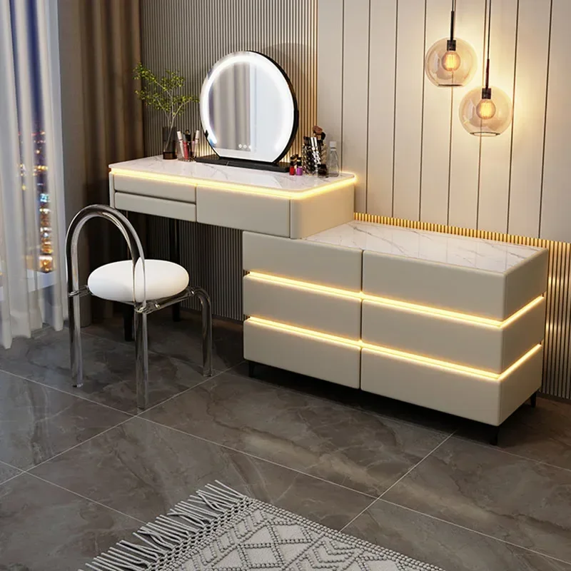 Coffee Desk Vanity Chair Bedroom Storage Small Dressing Table White Cosmetic Penteadeira Para Quarto Home Furniture