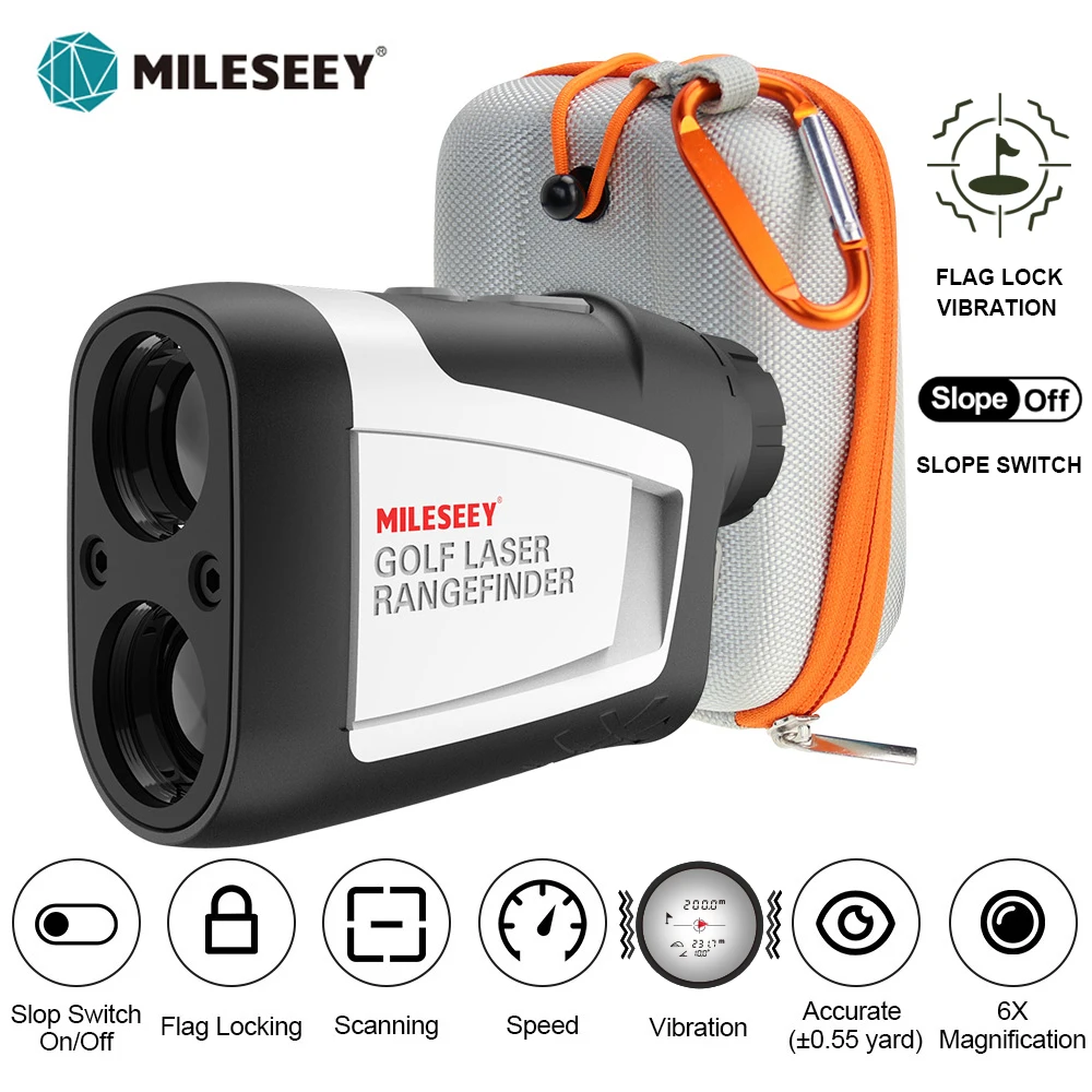 Mileseey-ゴルフレーザー距離計pf210,600ヤード,ミニスポーツ距離計