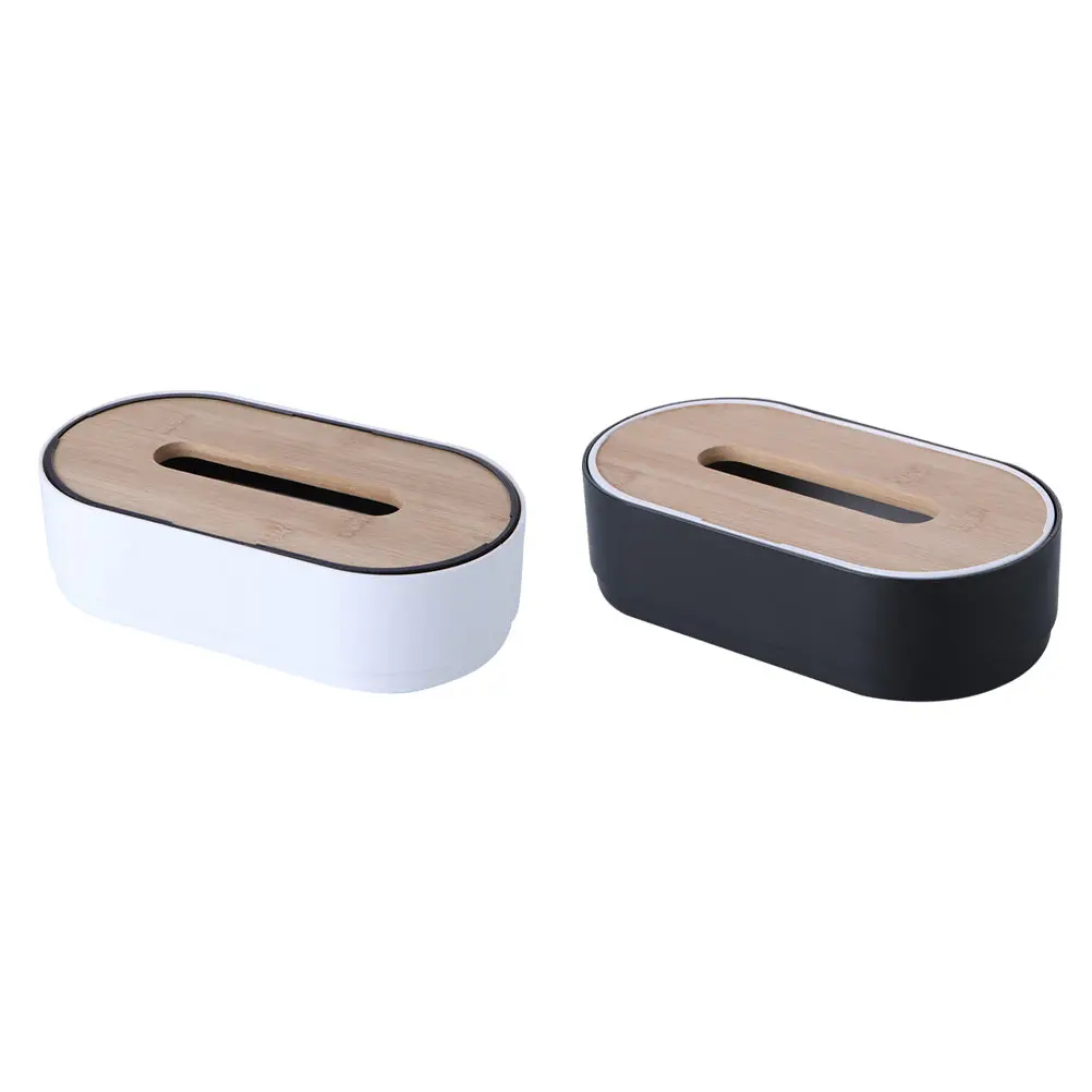 

2 Pcs Paper Box Organizer Storage Bin Household Tissue Case Home Napkin Holder Pp Supply Office