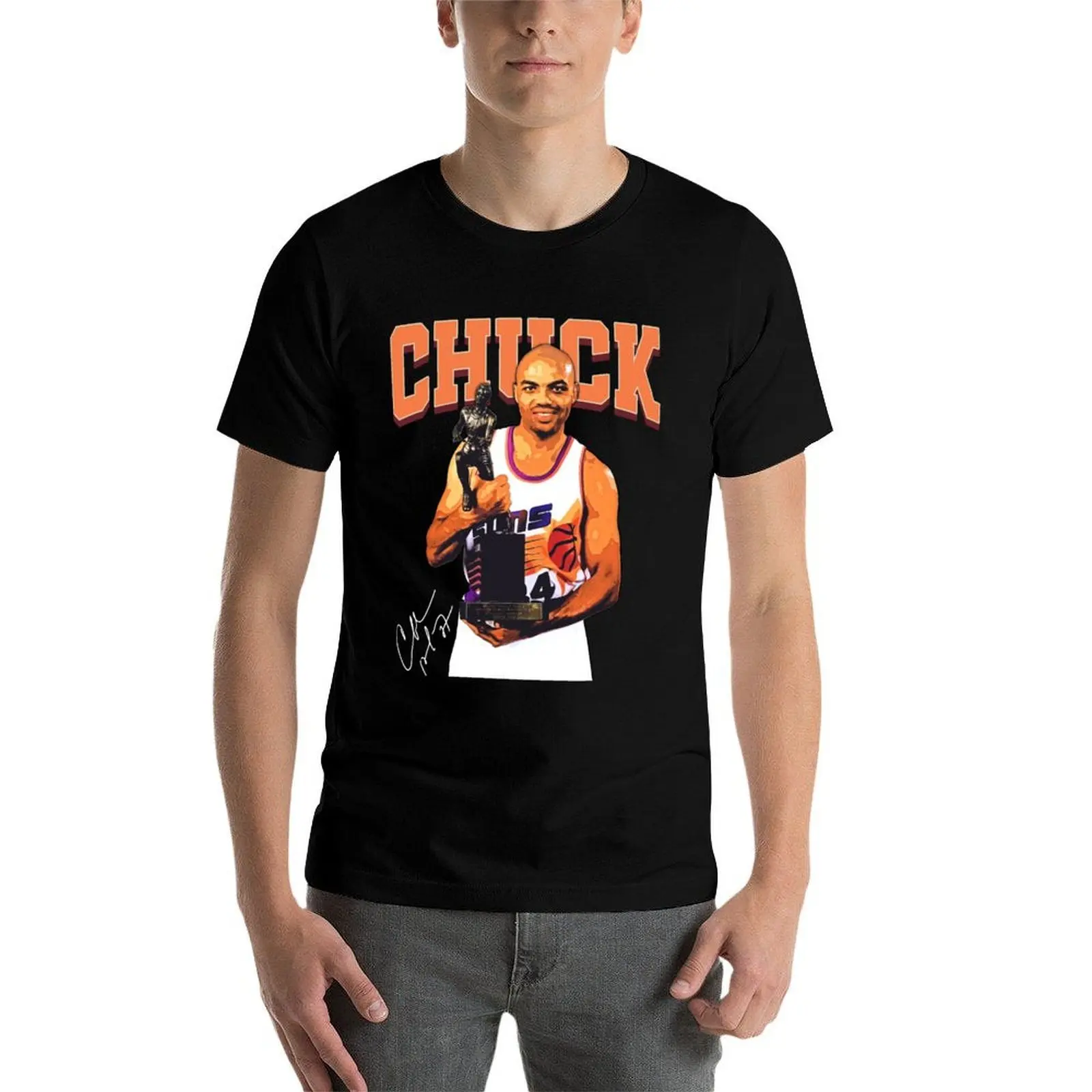 

Charles Barkley The Chuck Vintage Basketball Retro 80s 90s Rap Style T-Shirt t shirts for man cotton soft T-Shirt
