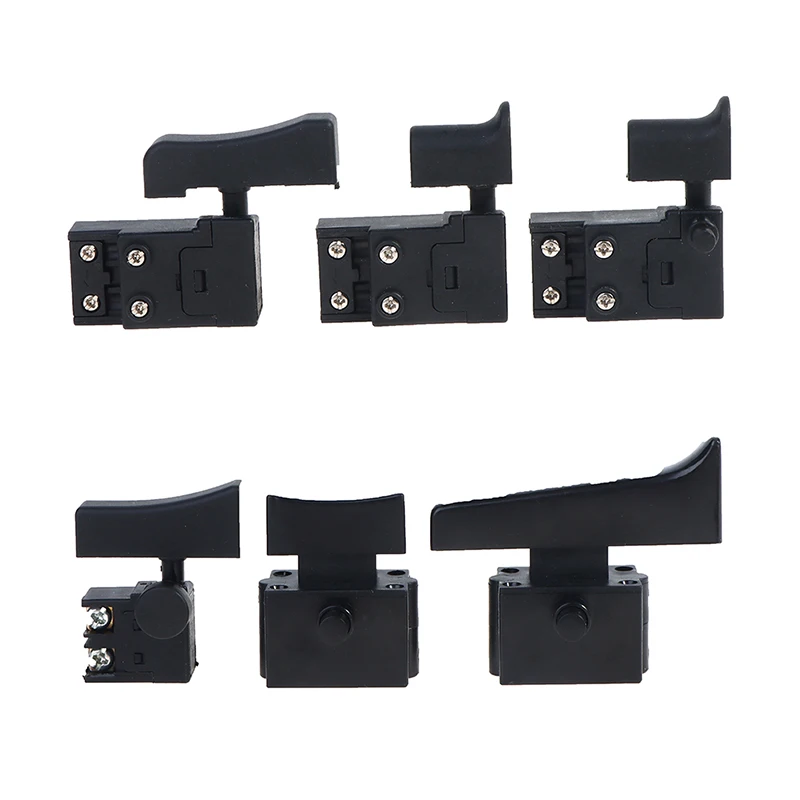 1pc Miniature Power Tool Switch Speed Control Trigger Button For Angle Grinder Plastic Metal AC 250V Electric Power Tools Easy